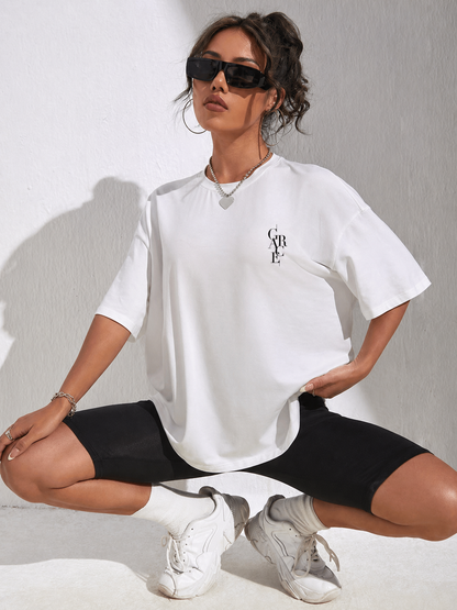JÁURE Oversized Tee — Silent Bloom
