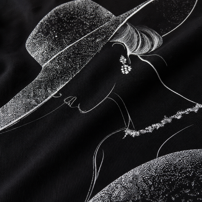 JÁURE Oversized Tee — Noir Muse