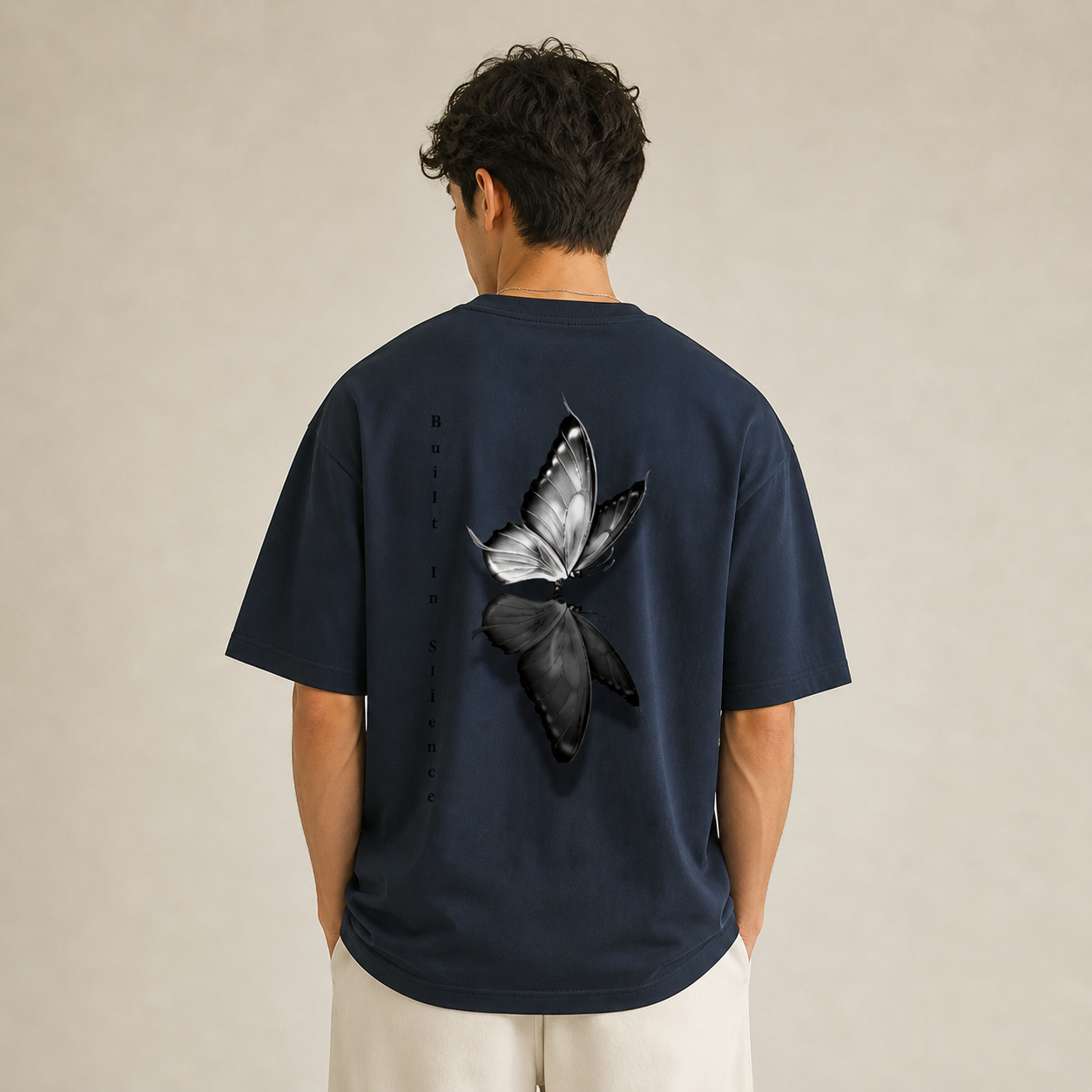 JÁURE Oversized Tee — Ash Motion