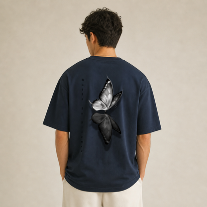 JÁURE Oversized Tee — Ash Motion